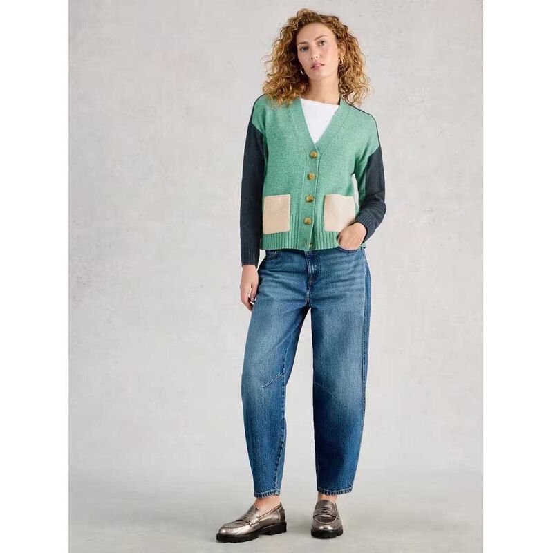 White Stuff Mary Colourblock Cardi image number 3